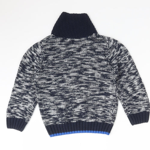 George Boys Multicoloured High Neck  Acrylic Pullover Jumper Size 4-5 Years