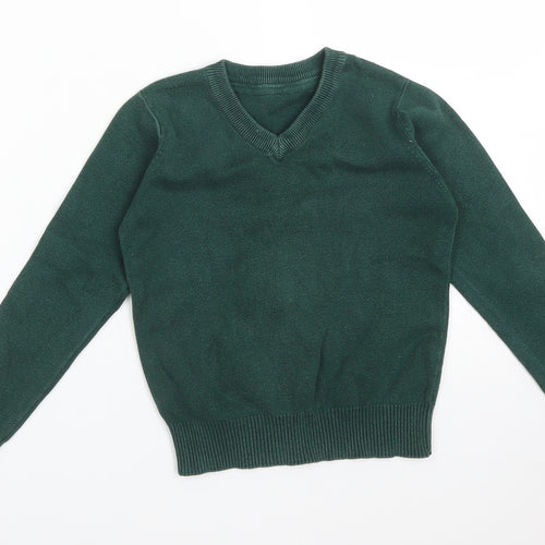 Nutmeg Girls Green  Cotton Pullover Sweatshirt Size 5-6 Years