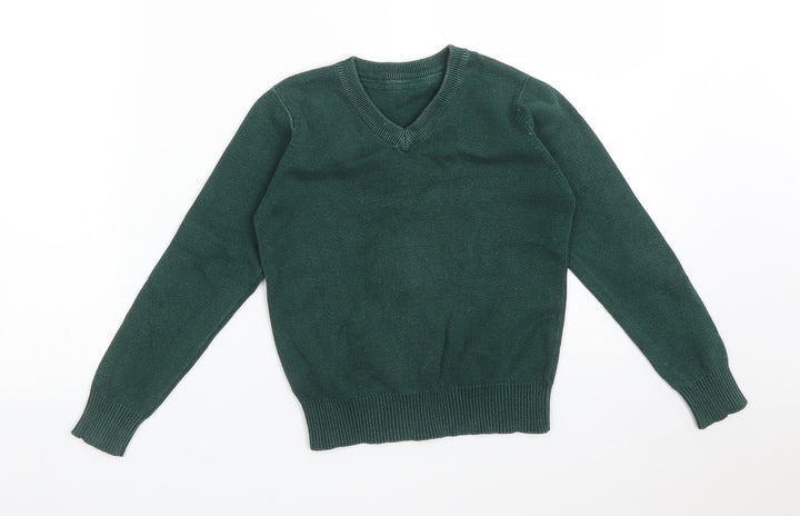 Nutmeg Girls Green Cotton Pullover Sweatshirt Size 5-6 Years