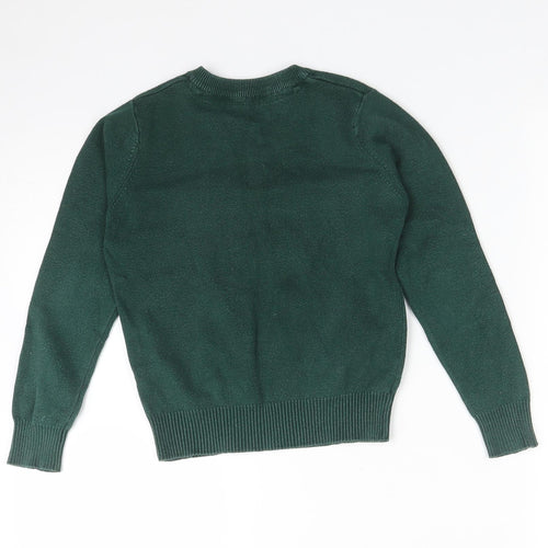 Nutmeg Girls Green  Cotton Pullover Sweatshirt Size 5-6 Years