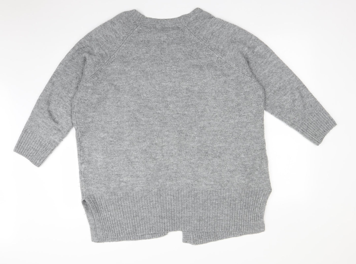 George Womens Grey   Acrylic Cardigan Jumper Size XL