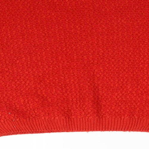 Primark Womens Red  Acrylic Pullover Sweatshirt Size M