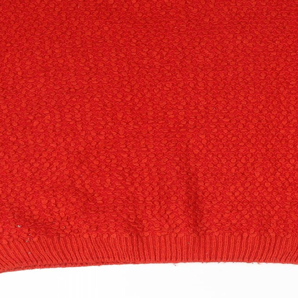 Primark Womens Red  Acrylic Pullover Sweatshirt Size M