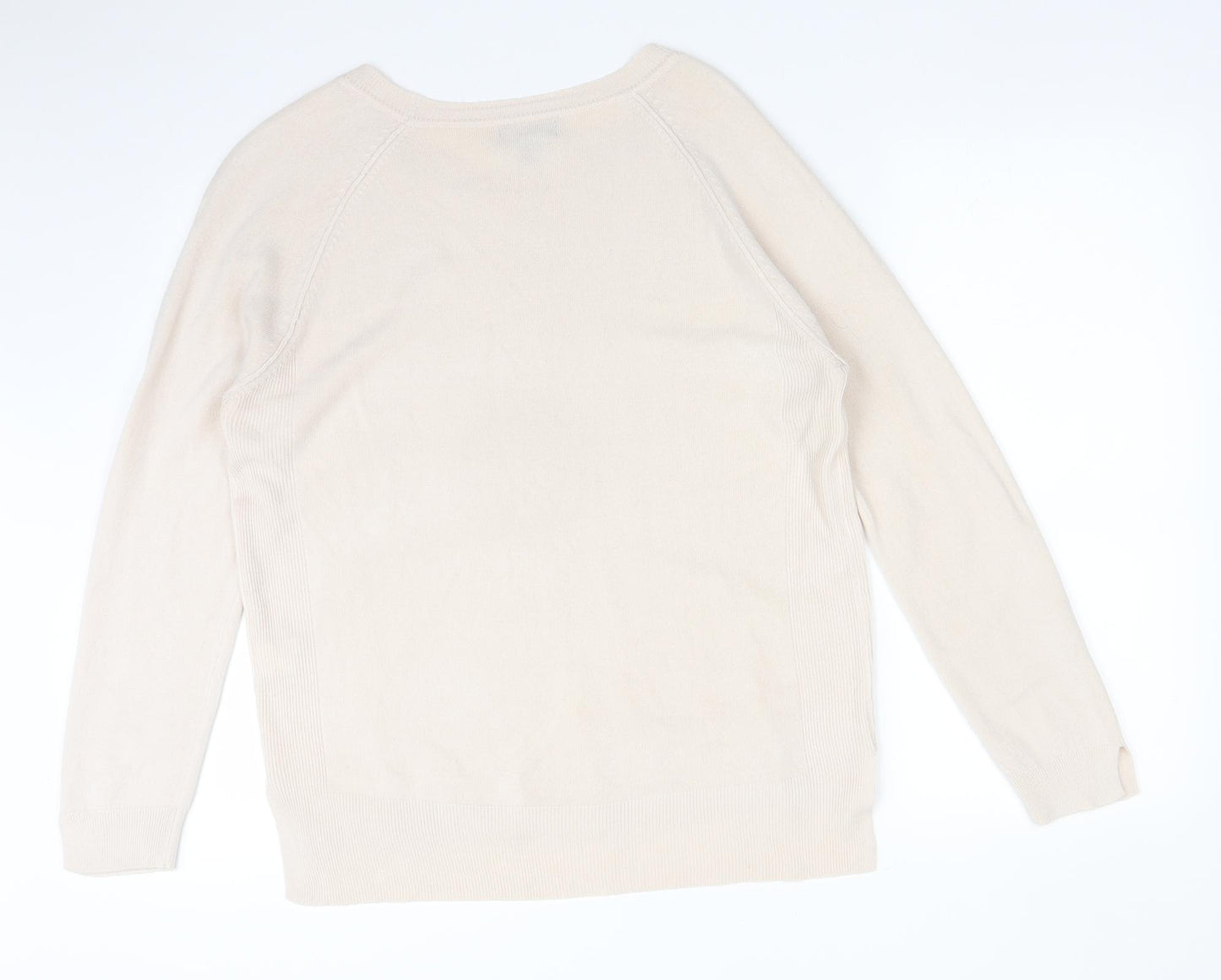 Primark Womens Pink  Acrylic Basic T-Shirt Size L Round Neck