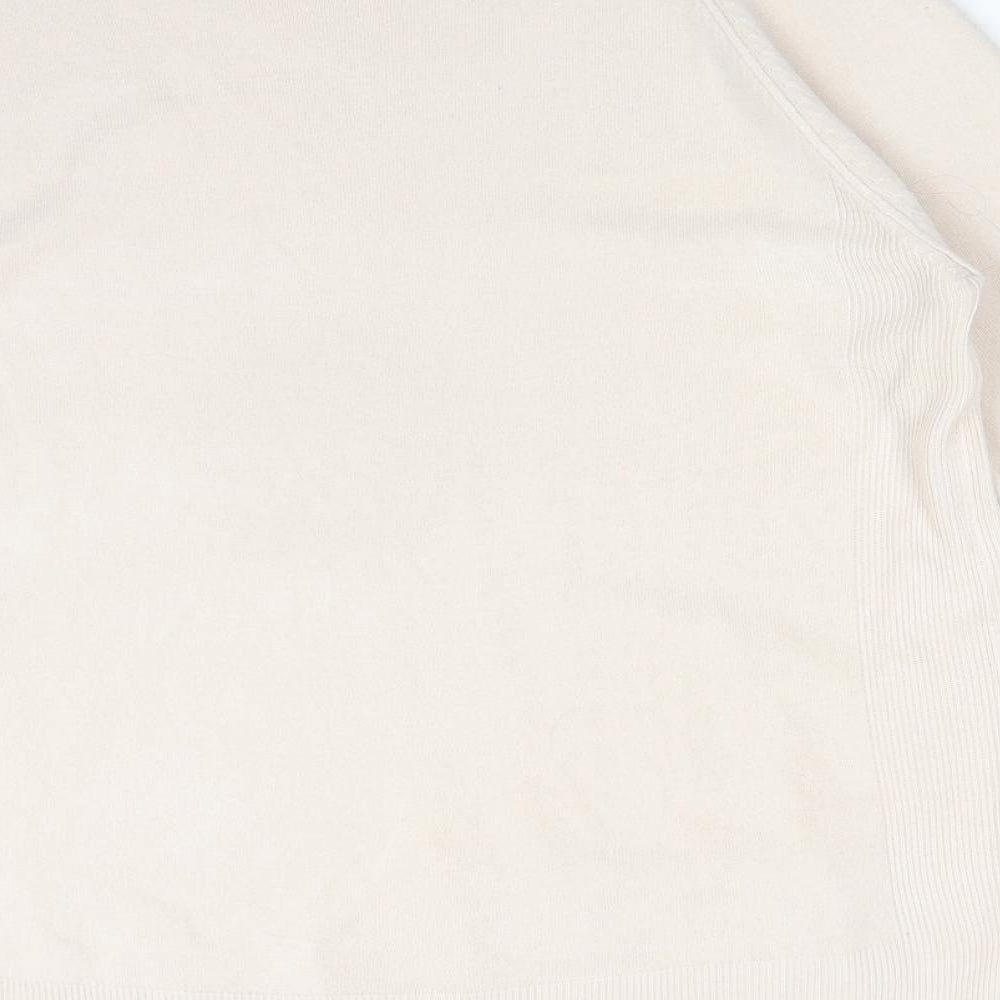 Primark Womens Pink  Acrylic Basic T-Shirt Size L Round Neck
