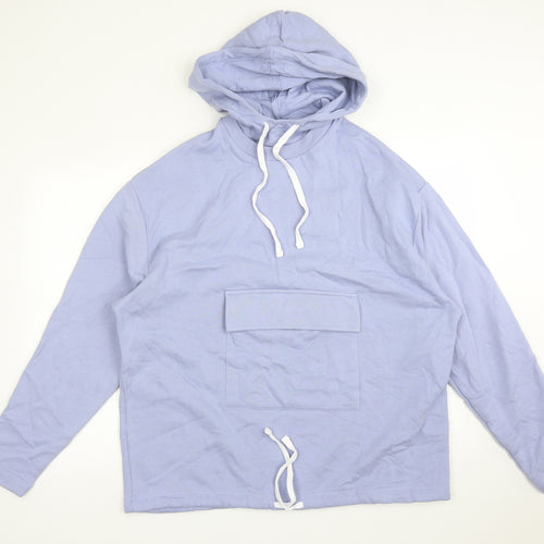 ASOS Womens Purple  Cotton Pullover Hoodie Size M