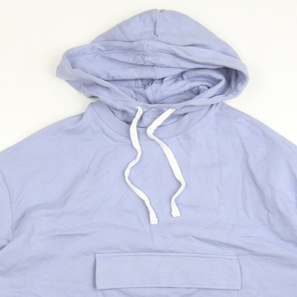 ASOS Womens Purple  Cotton Pullover Hoodie Size M