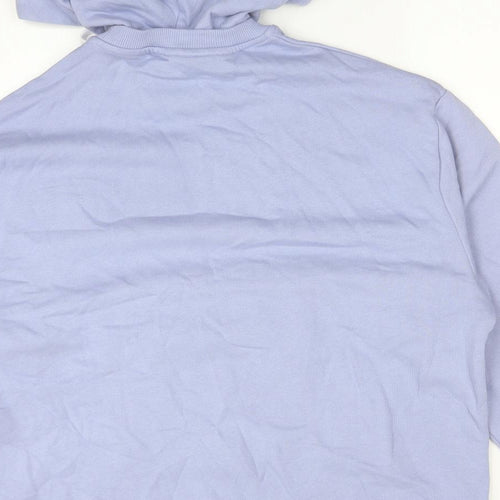 ASOS Womens Purple  Cotton Pullover Hoodie Size M