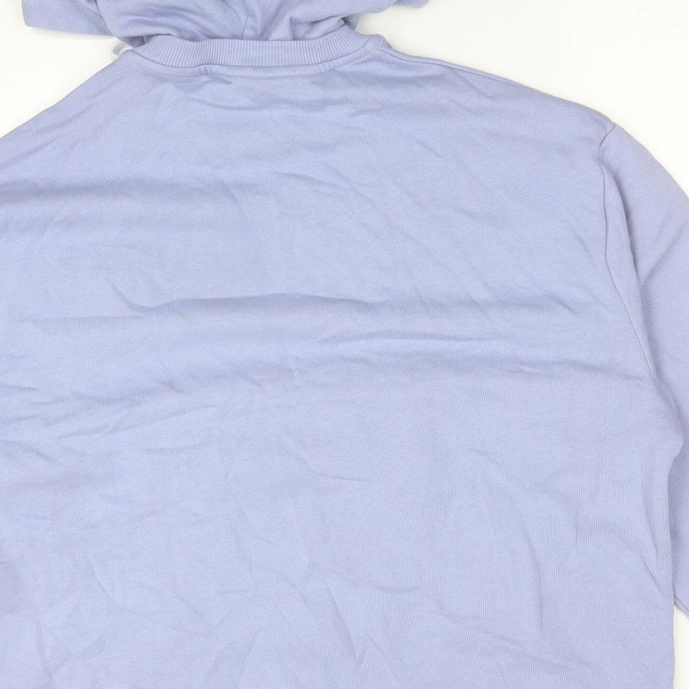 ASOS Womens Purple  Cotton Pullover Hoodie Size M