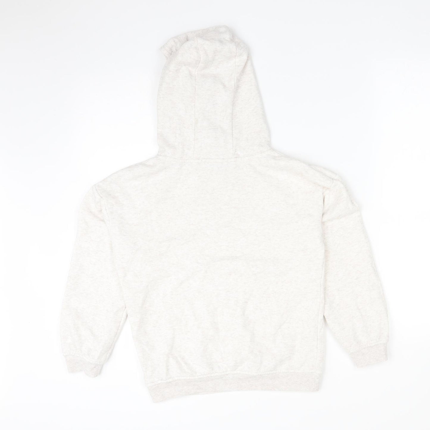 Primark Girls White  Cotton Pullover Hoodie Size 9-10 Years   - BELIEVE IN YOURSELF