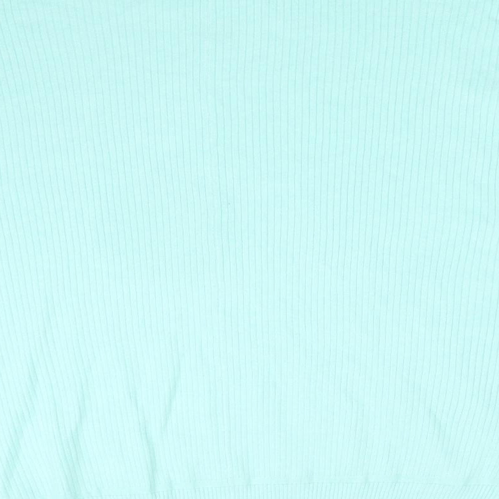 F&F Womens Green   Basic T-Shirt Size 16 Boat Neck