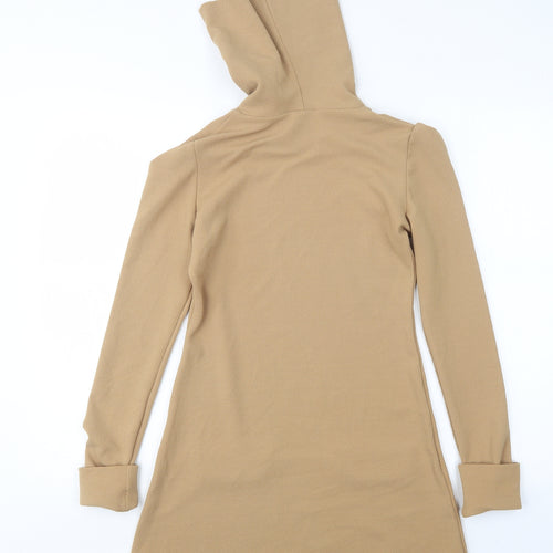 Lozana Womens Beige  Polyester A-Line  Size 8  Roll Neck