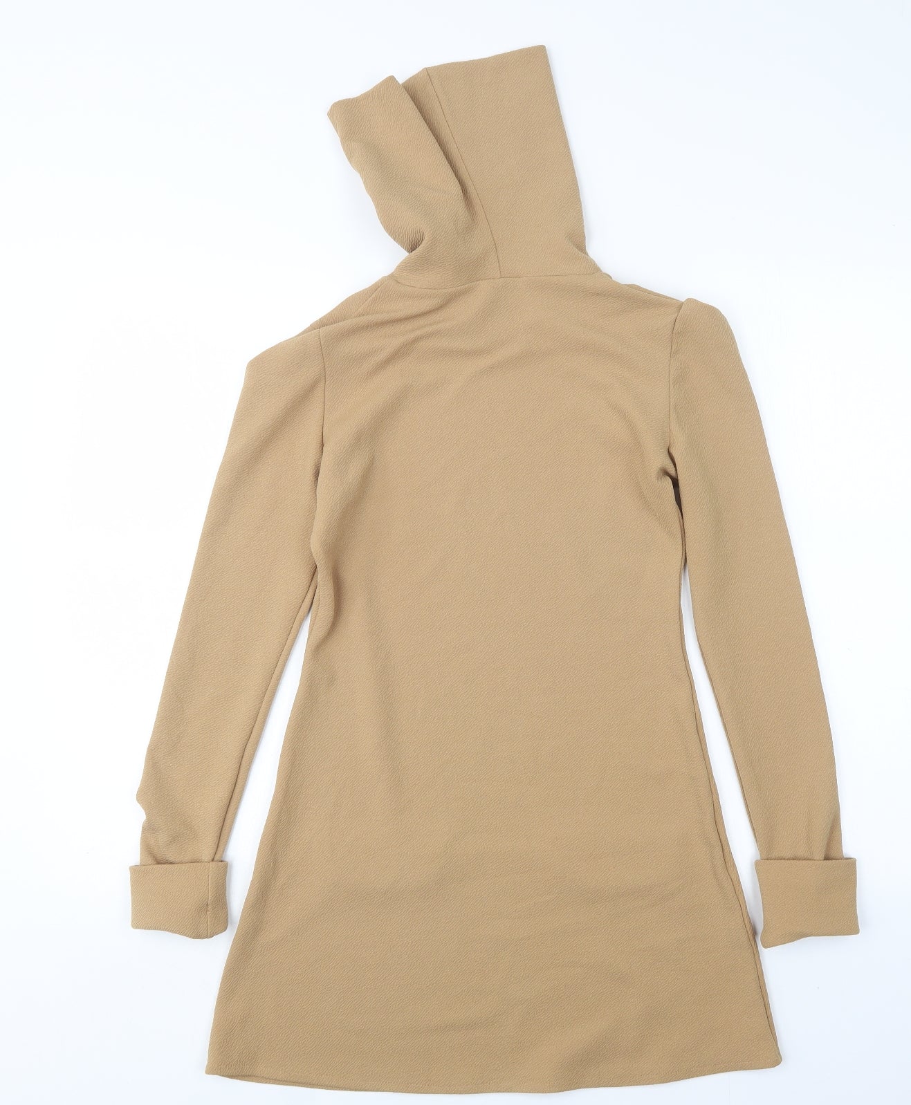Lozana Womens Beige  Polyester A-Line  Size 8  Roll Neck
