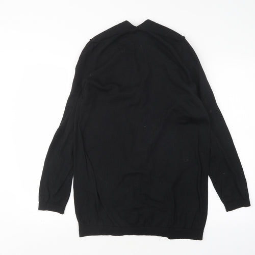 New Look Womens Black V-Neck  Polyester Cardigan Jumper Size L