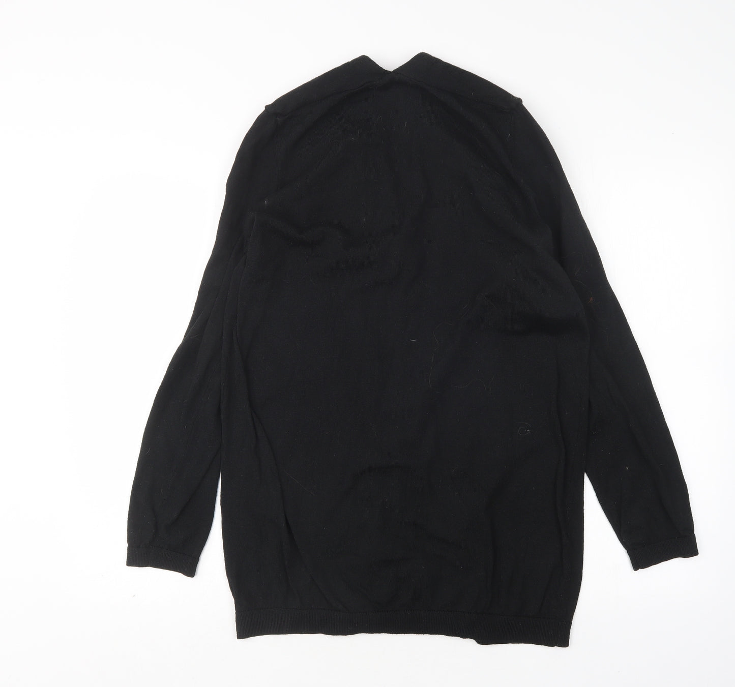 New Look Womens Black V-Neck  Polyester Cardigan Jumper Size L