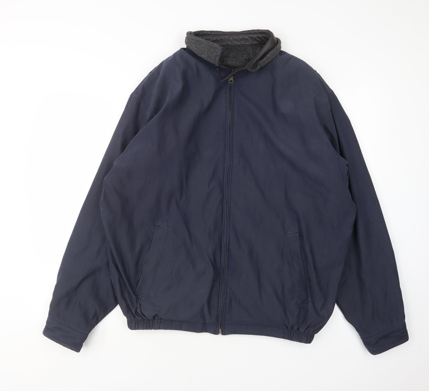 Copper Stone Mens Blue   Bomber Jacket Jacket Size M