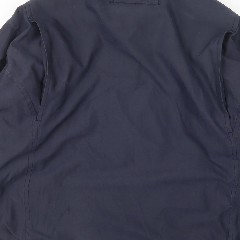 Copper Stone Mens Blue   Bomber Jacket Jacket Size M