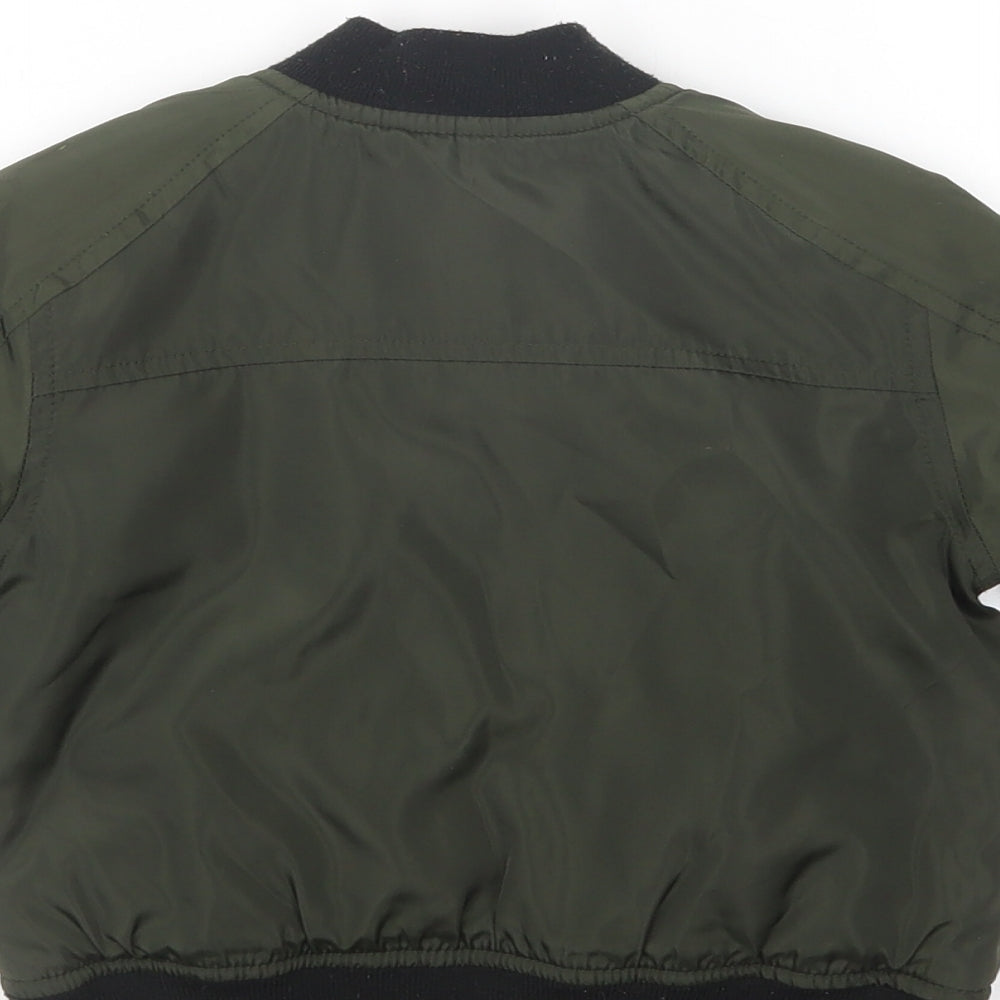 NEXT Boys Green   Bomber Jacket Jacket Size 12-18 Months