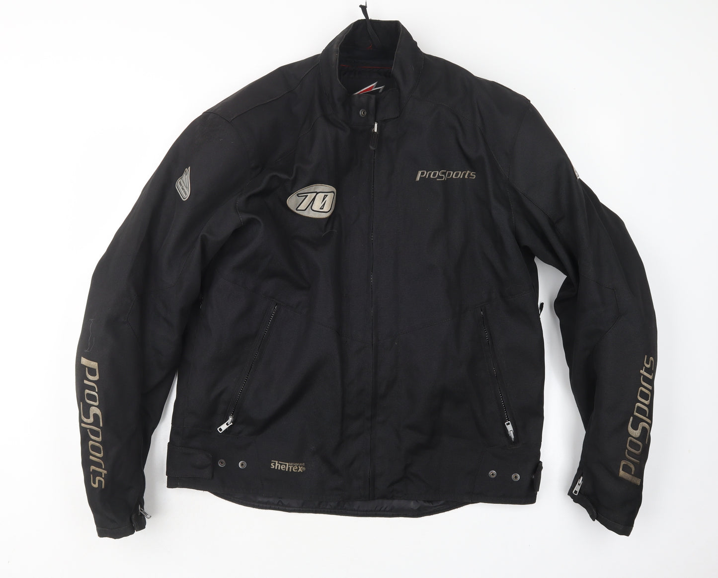 ProSports Mens Black   Biker Jacket Size L   - Motorcycle jacket
