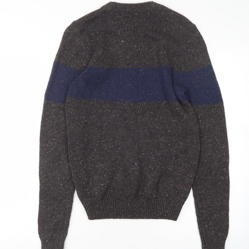 Primark Mens Multicoloured Round Neck  Polyester Pullover Jumper Size XS
