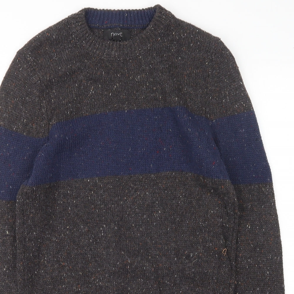 Primark Mens Multicoloured Round Neck  Polyester Pullover Jumper Size XS