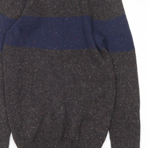Primark Mens Multicoloured Round Neck  Polyester Pullover Jumper Size XS