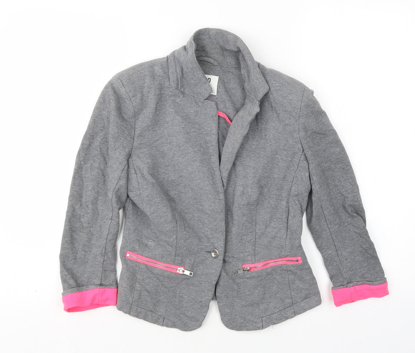VERO MODA Womens Grey  Cotton Jacket Blazer Size S