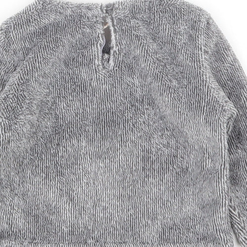 Lilly&Dan Girls Grey  Polyester Pullover Jumper Size 6-9 Months