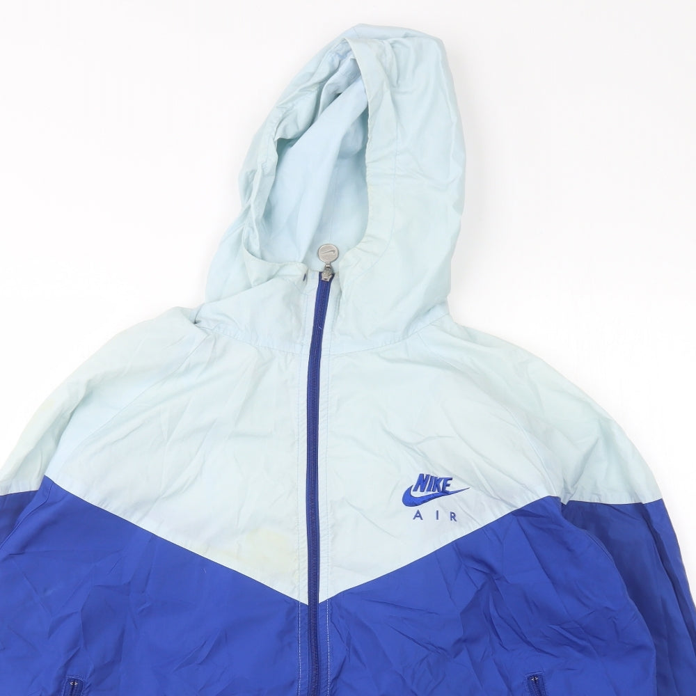 Nike Mens Blue   Windbreaker Jacket Size L
