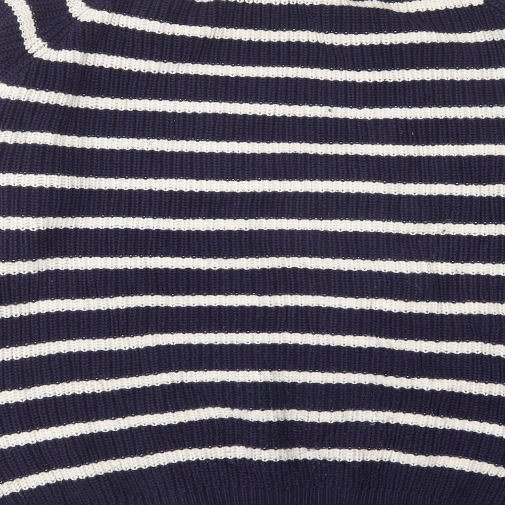Mountain Warehouse Womens Multicoloured Round Neck Striped Cotton Pullover Jumper Size 20
