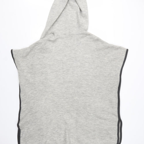 M&S Womens Grey  Acrylic Cardigan Hoodie Size S
