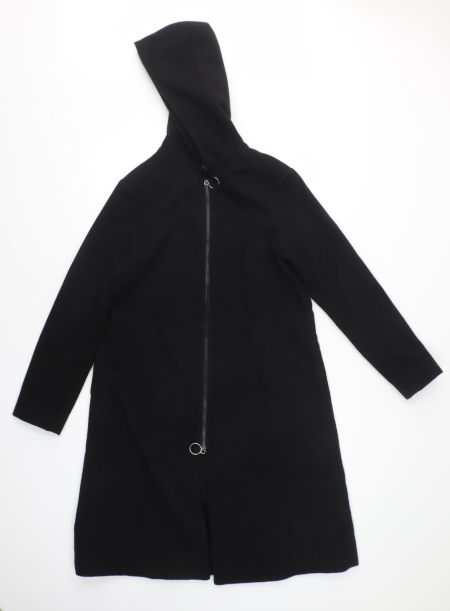 Izue Womens Black   Overcoat Coat Size XS