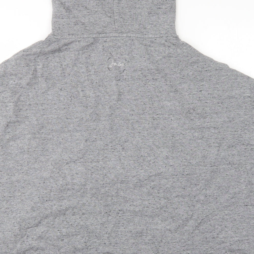 Joules Womens Grey Roll Neck  Cotton Pullover Jumper Size S