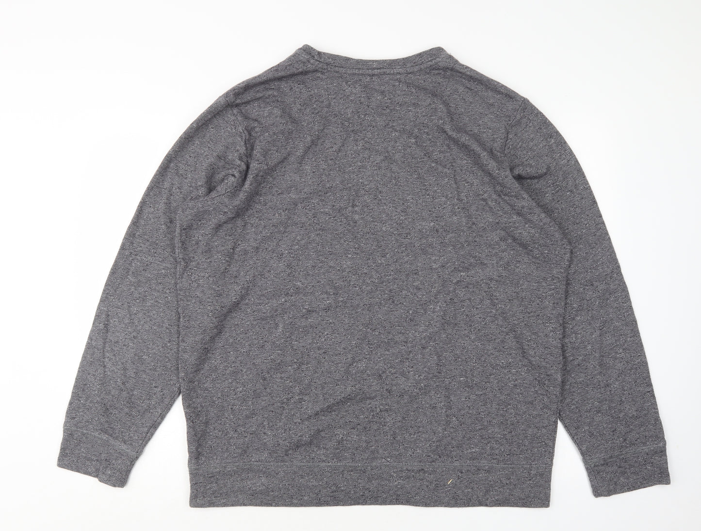 F&F Mens Grey Round Neck  Cotton Pullover Jumper Size XL