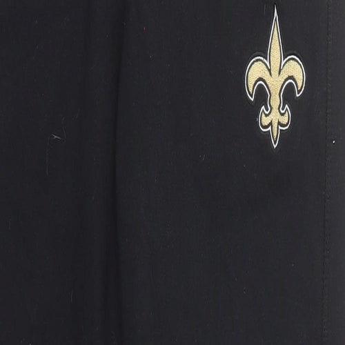 NFL Mens Black  Cotton Sweatpants Trousers Size M L27 in Regular