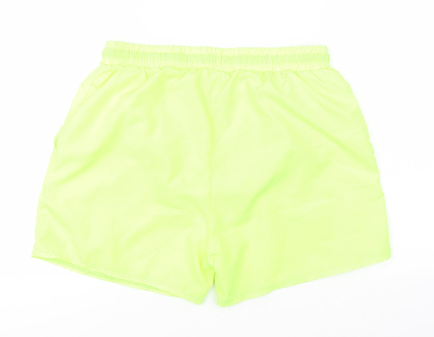 Boohoo Mens Yellow  Polyester Athletic Shorts Size M  Regular