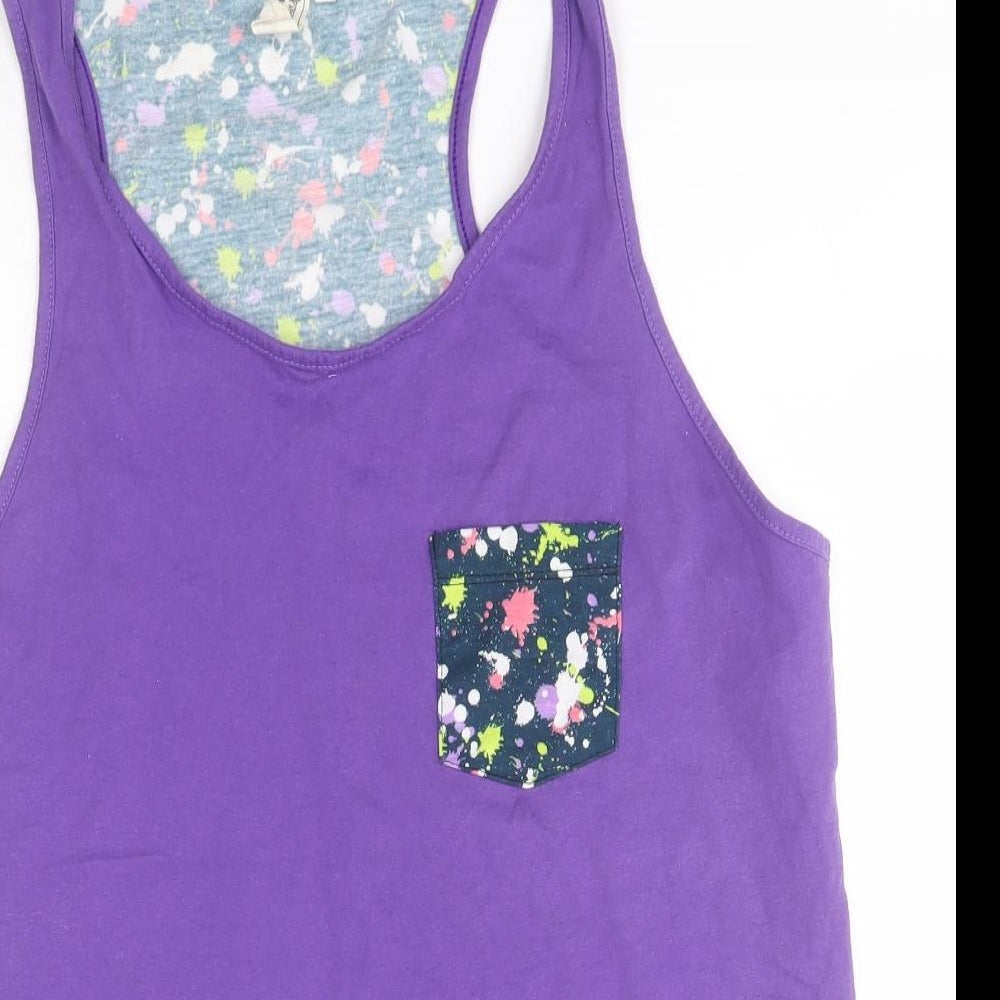 Preworn Womens Blue   Basic Tank Size M Round Neck