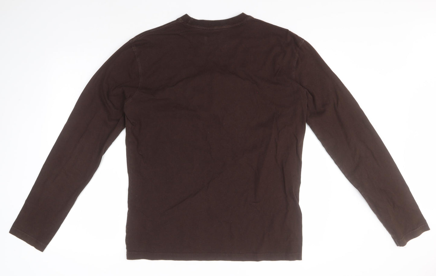 Report Collection Mens Brown  Cotton  T-Shirt Size M Round Neck