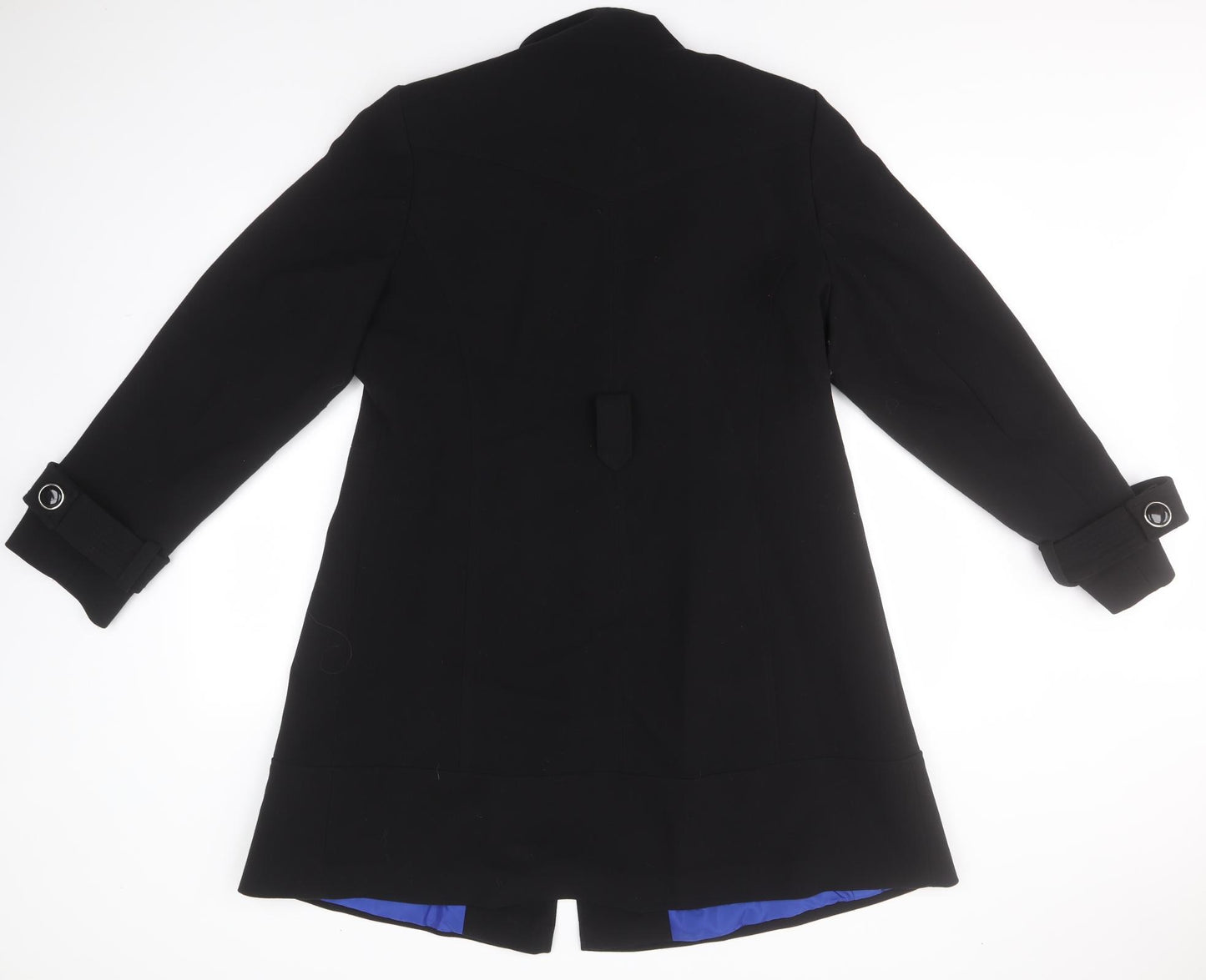 Evans Womens Black   Overcoat Coat Size 18
