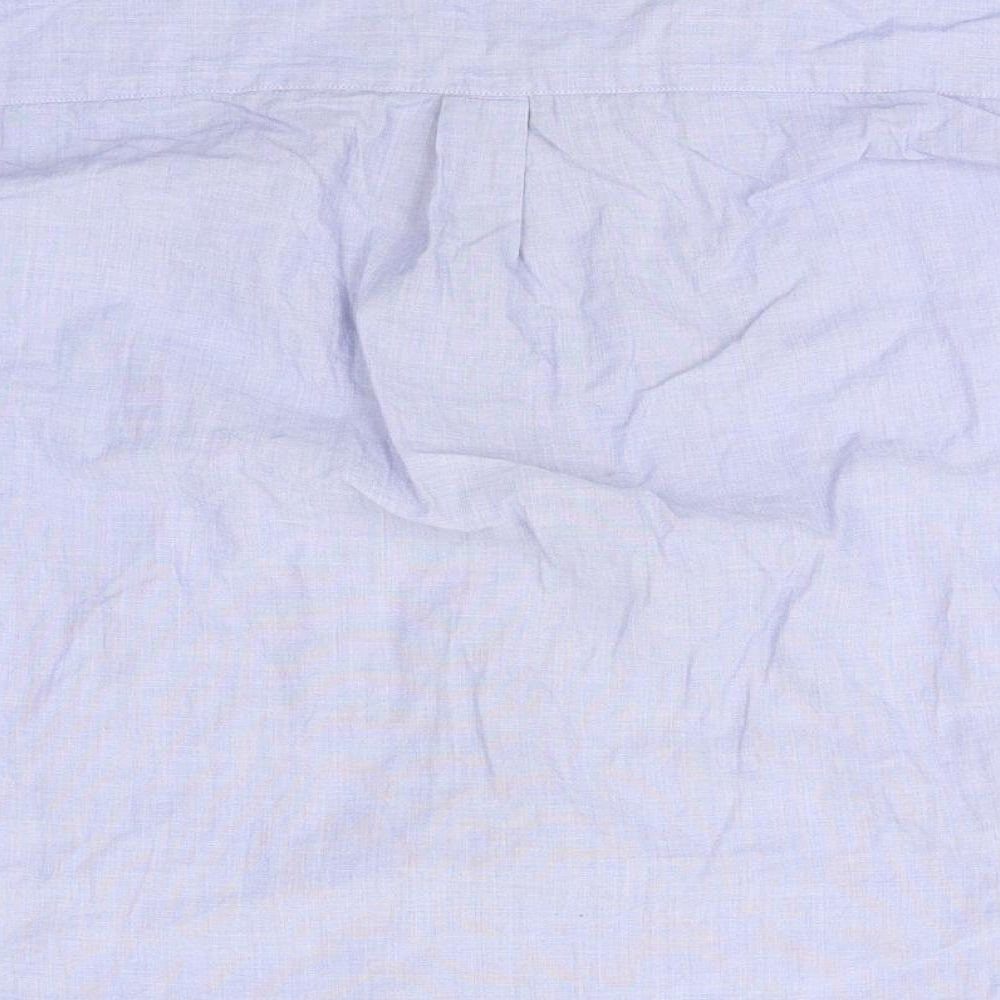 Uniqlo Mens Blue  Cotton  Button-Up Size M Collared