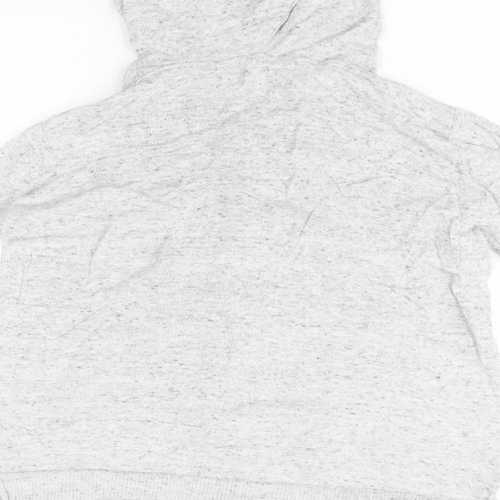 Fat Face Womens Grey  Cotton Full Zip Hoodie Size 8