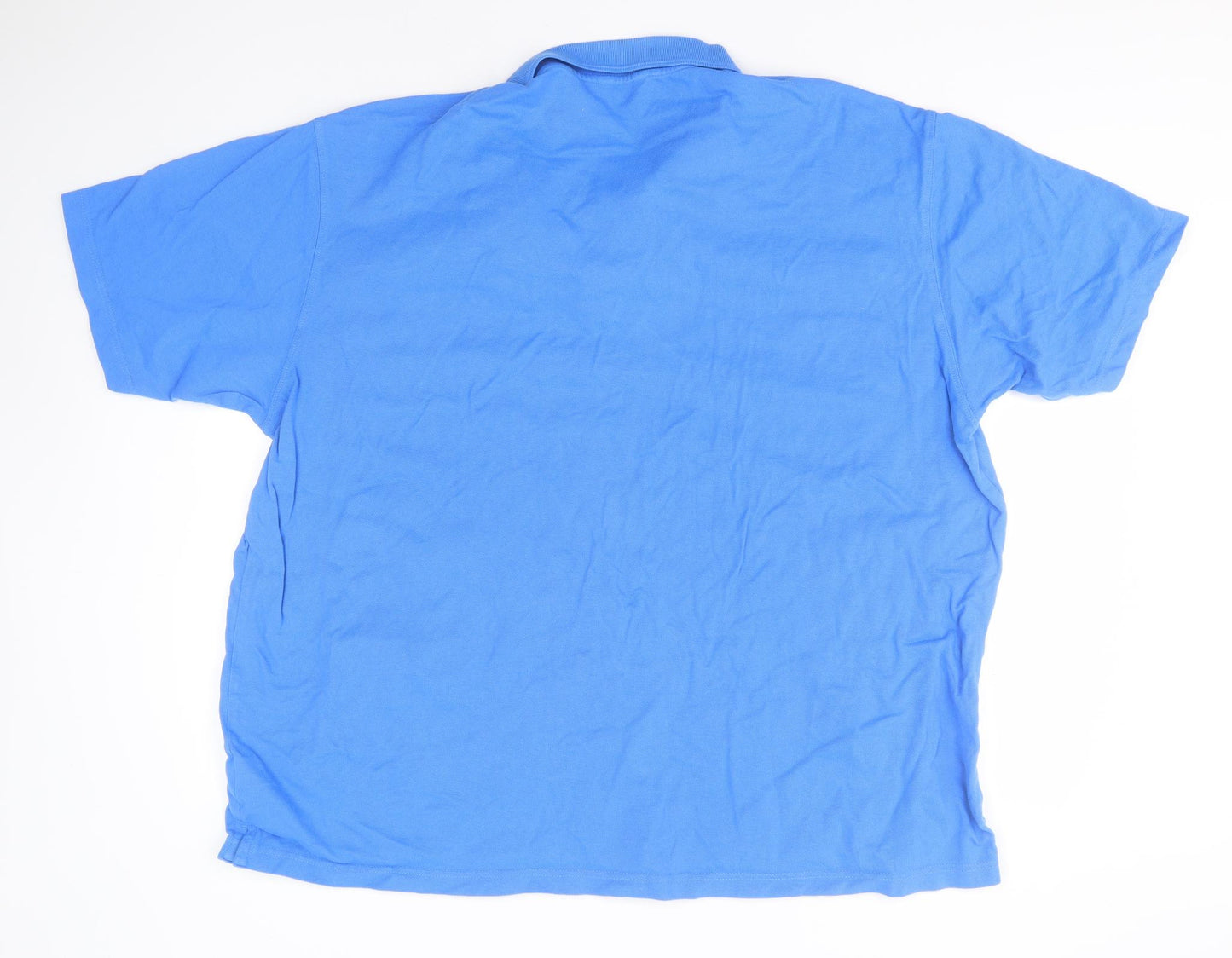 Cotton Traders Mens Blue  Cotton  Polo Size 4XL Collared