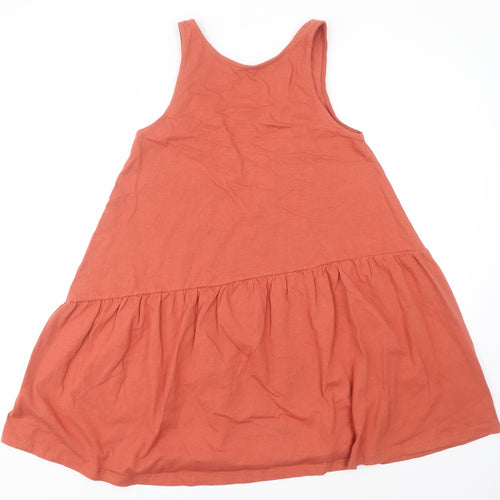 ASOS Womens Red  Cotton A-Line  Size 10  Round Neck