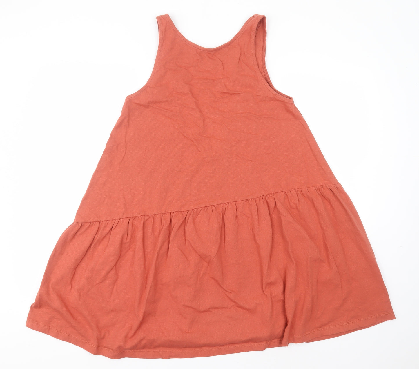 ASOS Womens Red  Cotton A-Line  Size 10  Round Neck