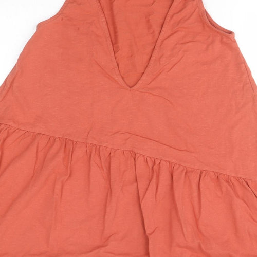 ASOS Womens Red  Cotton A-Line  Size 10  Round Neck