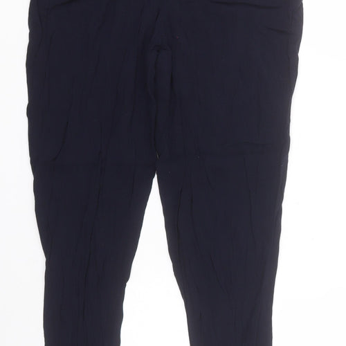 Divided Womens Blue  Viscose Trousers  Size 6 L24 in Regular