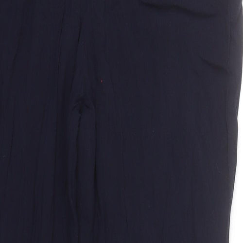 Divided Womens Blue  Viscose Trousers  Size 6 L24 in Regular