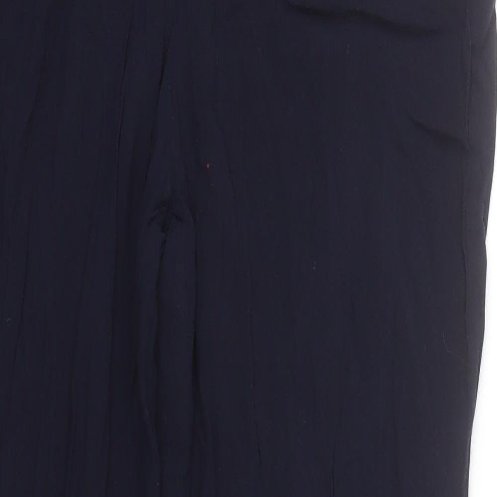 Divided Womens Blue  Viscose Trousers  Size 6 L24 in Regular