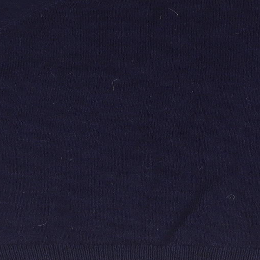 NEXT Womens Blue Round Neck Geometric Acrylic Pullover Jumper Size M   - Hearts