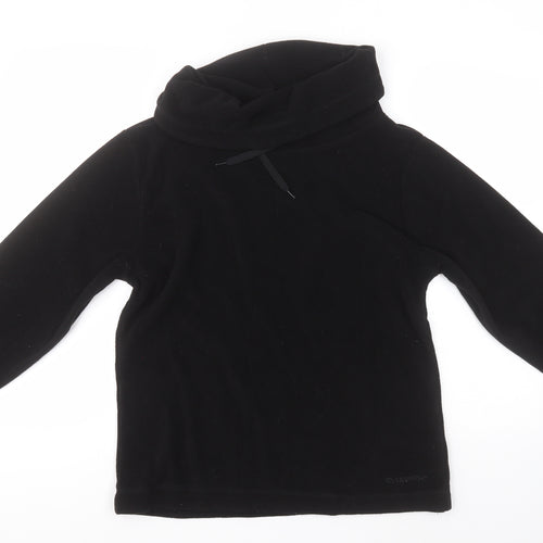 Campri Womens Black Roll Neck  Polyester Pullover Jumper Size 10